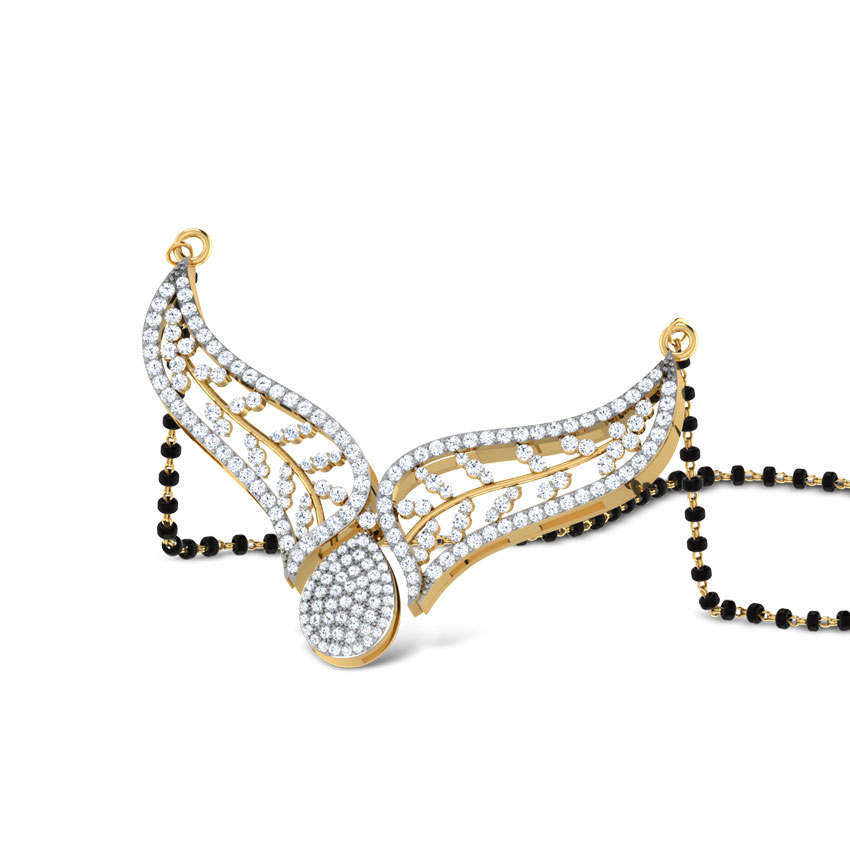 Avyaahata Leafy Mangalsutra