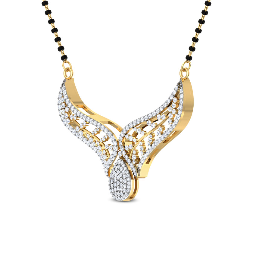 Avyaahata Leafy Mangalsutra