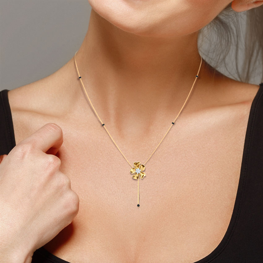 Saisha Lariat Diamond Mangalsutra