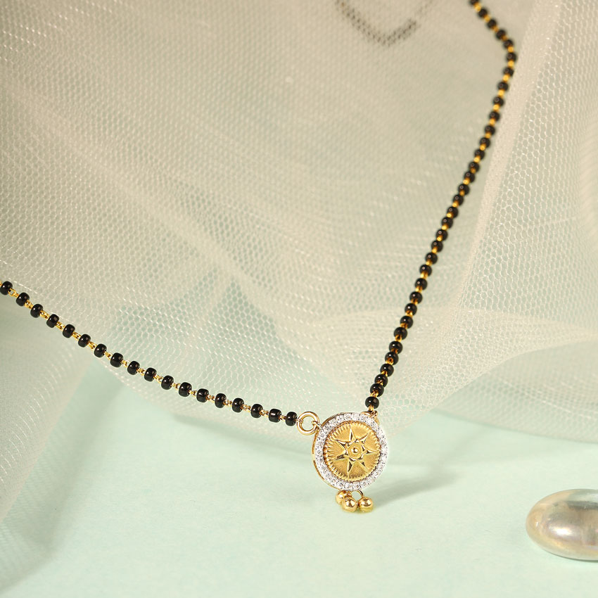 Esha Coin Diamond Mangalsutra