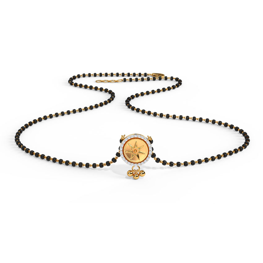 Esha Coin Diamond Mangalsutra