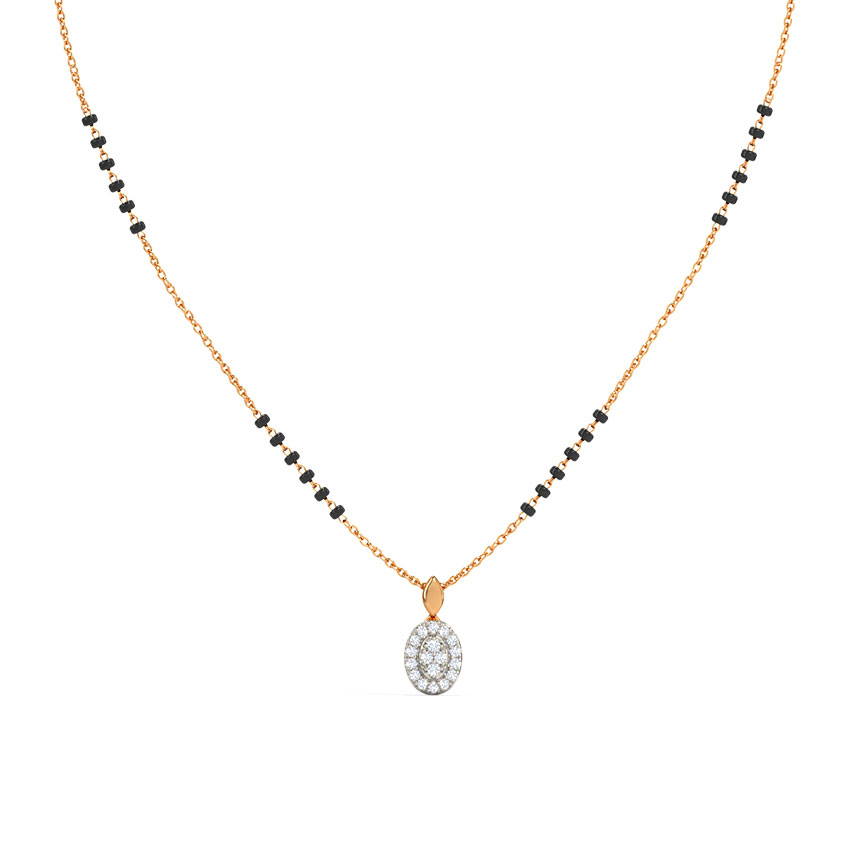 Diamond Mangalsutra 14 Karat Rose Gold Eira Diamond Mangalsutra