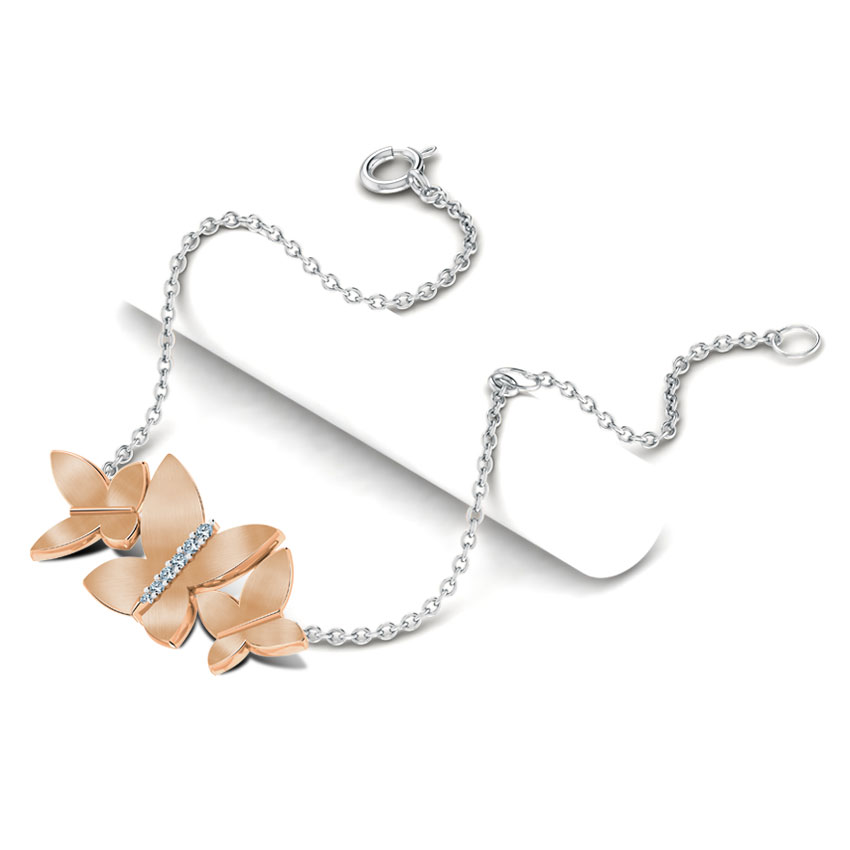 Rosy Butterfly Diamond Bracelet Rosy Butterfly Diamond Bracelet