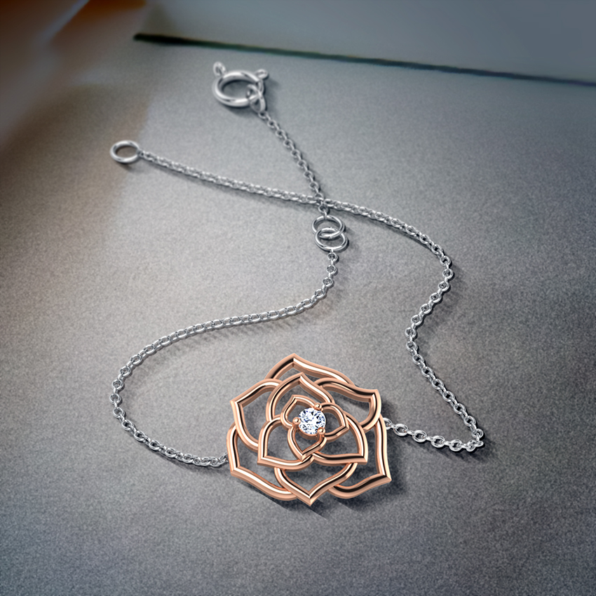 Rosette Diamond Bracelet