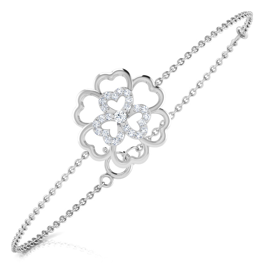 Hibiscus Floret Diamond Bracelet