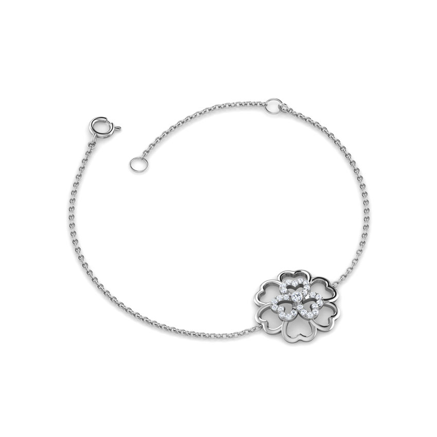 Hibiscus Floret Diamond Bracelet