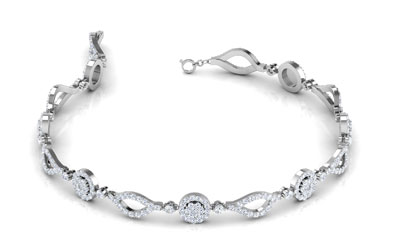 Luna Linked Diamond Bracelet