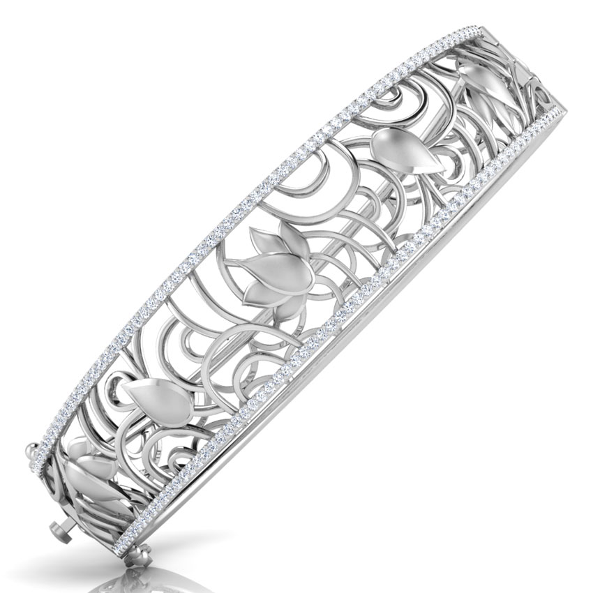Lotus Ripple Diamond Bracelet