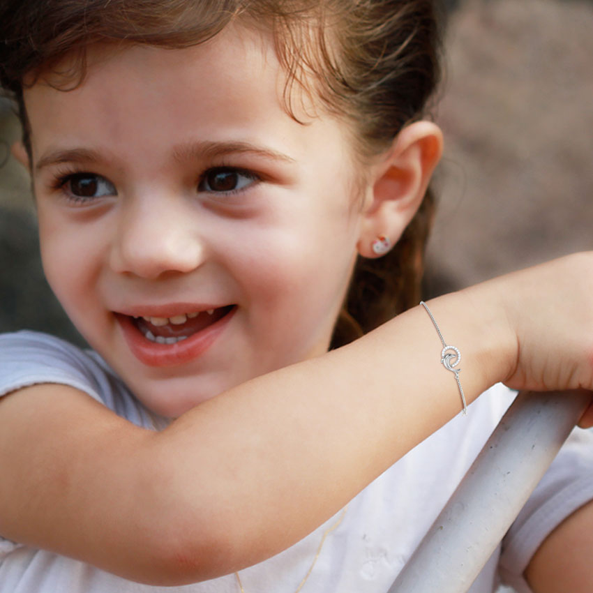 Charming Dolphin Kids Diamond Bracelet