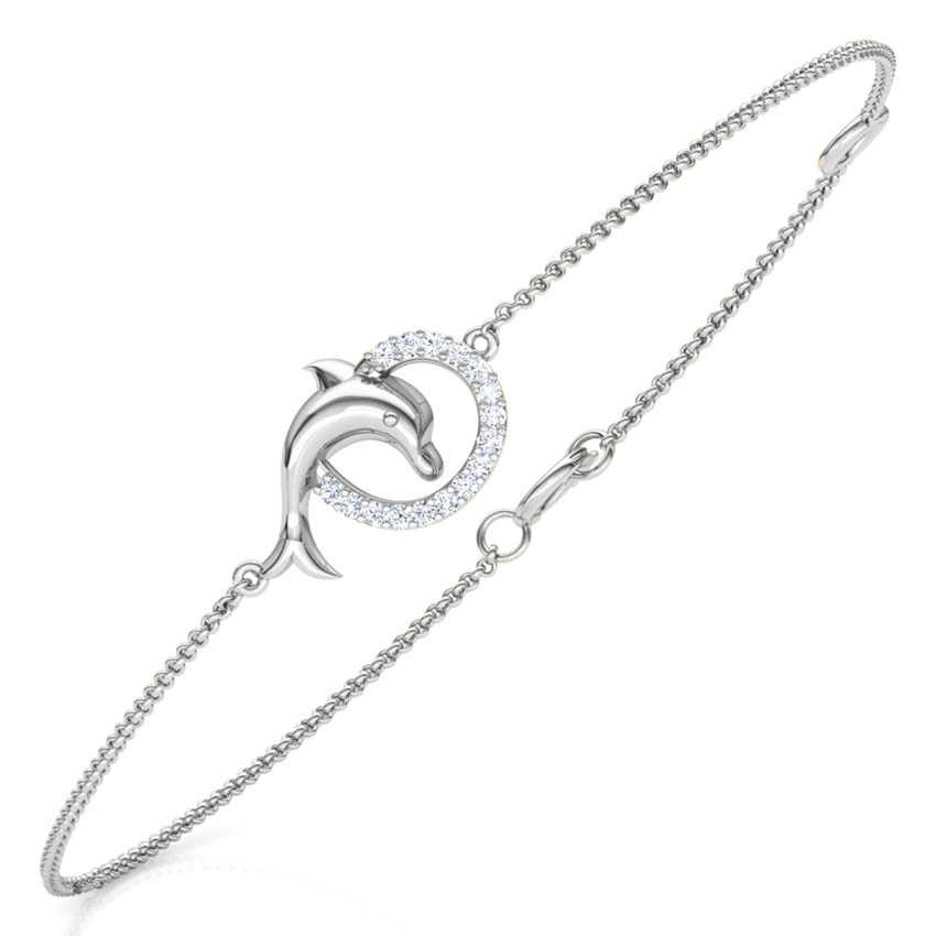 Charming Dolphin Kids Diamond Bracelet
