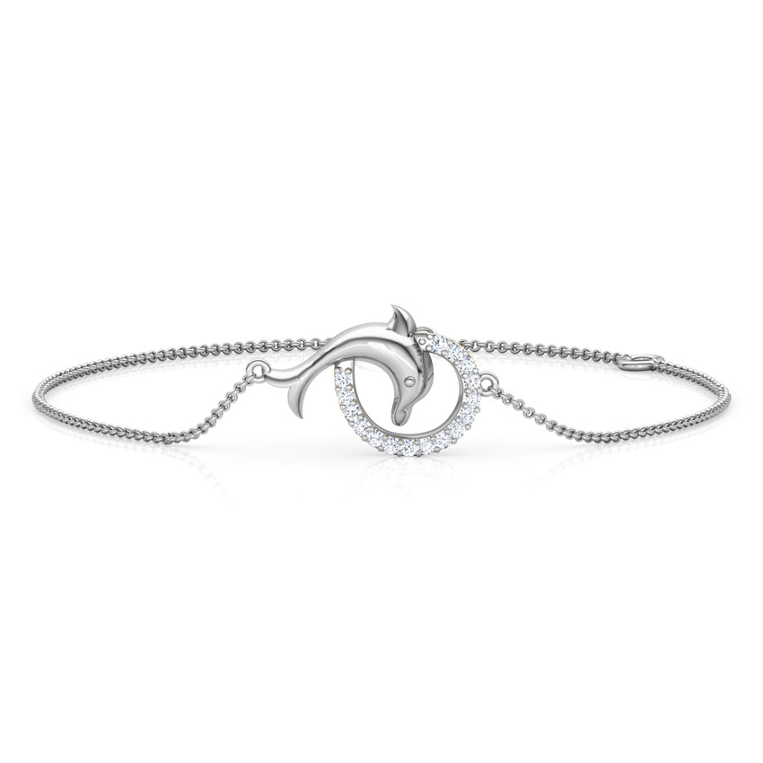 Charming Dolphin Kids Diamond Bracelet