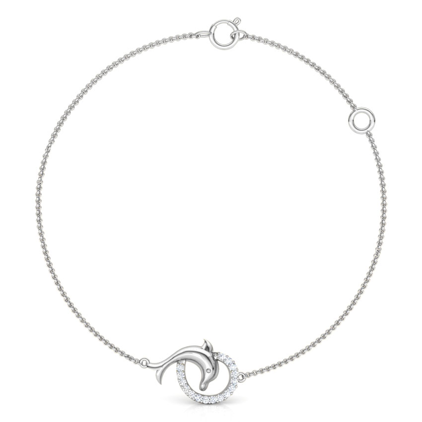 Charming Dolphin Kids Diamond Bracelet