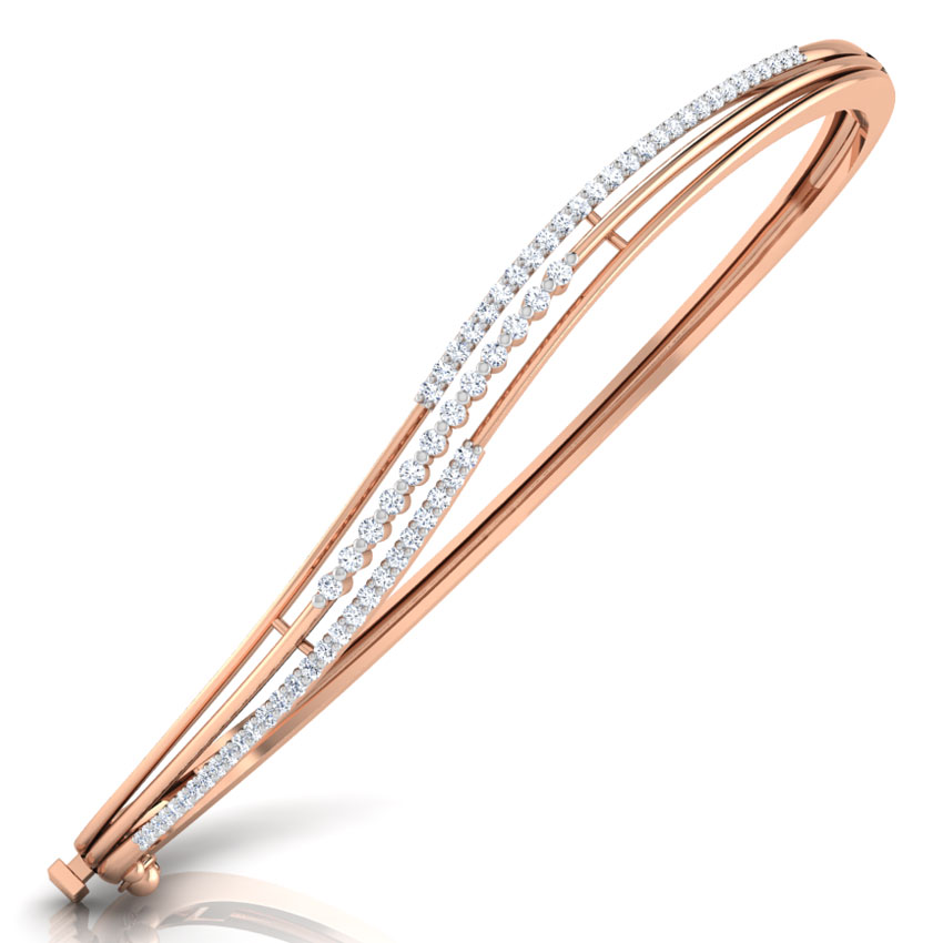 Three Line Diamond Bracelet