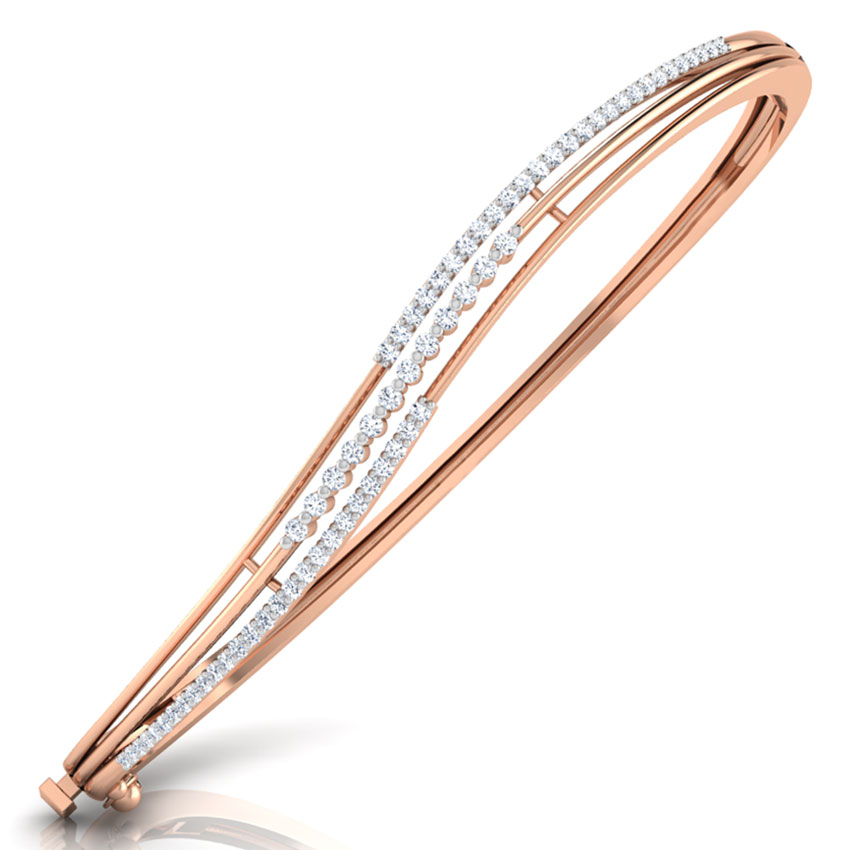 Three Line Diamond Bracelet