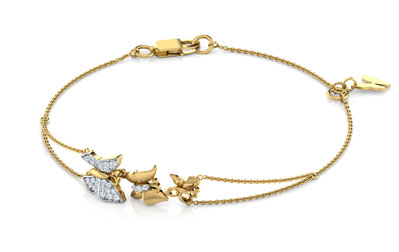 Butterfly Swarm Diamond Bracelet