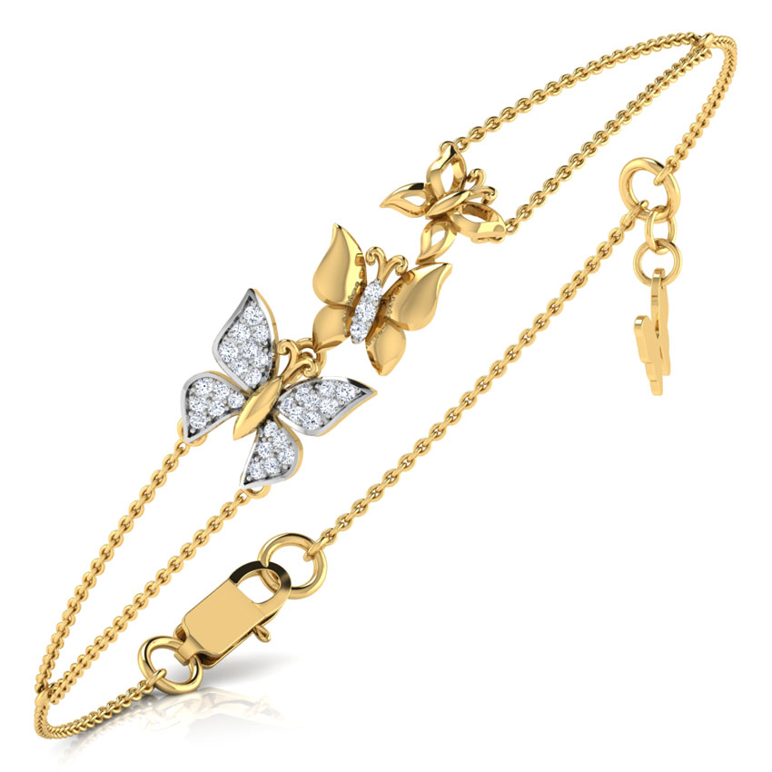 Butterfly Swarm Diamond Bracelet