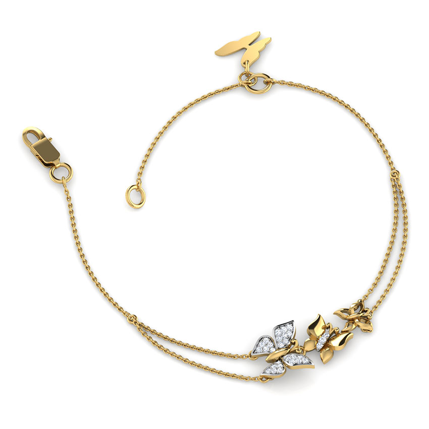 Butterfly Swarm Diamond Bracelet