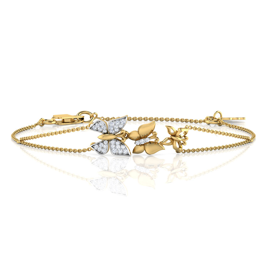 Butterfly Swarm Diamond Bracelet