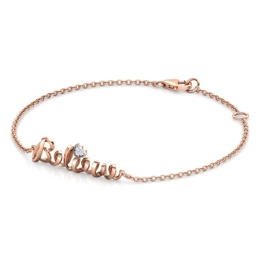 Believe Cursive Bracelet