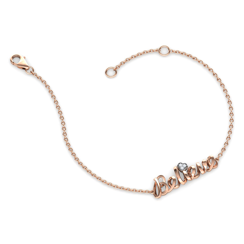Believe Cursive Bracelet