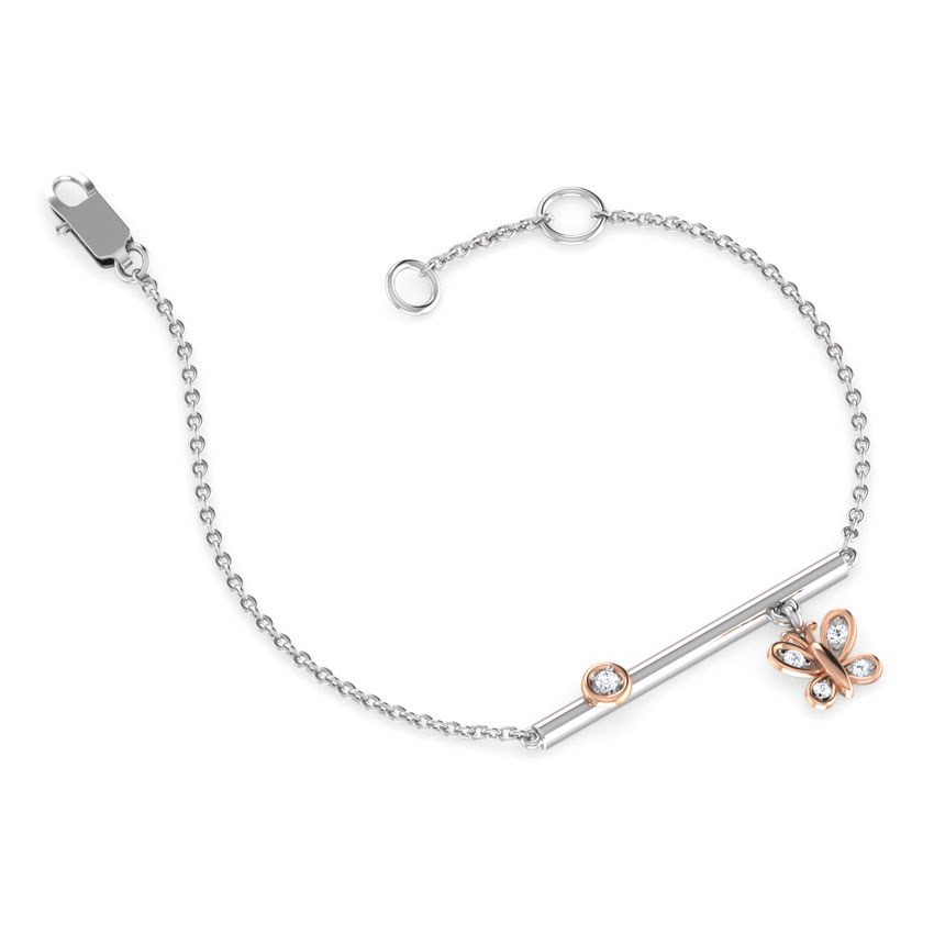 Butterfly and Bar Diamond Bracelet Butterfly and Bar Diamond Bracelet