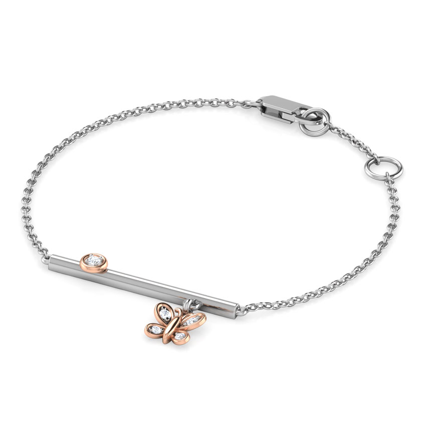Butterfly and Bar Diamond Bracelet Butterfly and Bar Diamond Bracelet