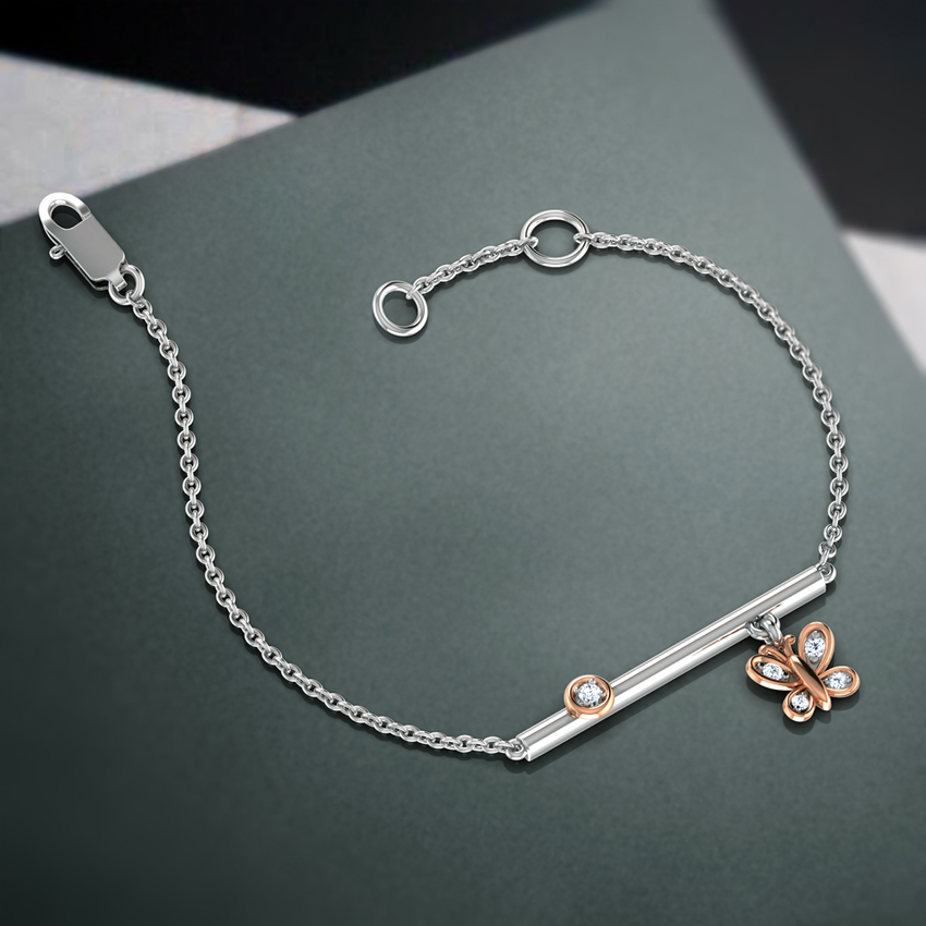 Butterfly and Bar Diamond Bracelet Butterfly and Bar Diamond Bracelet