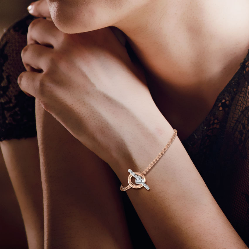 Hoop Love Lock Bracelet