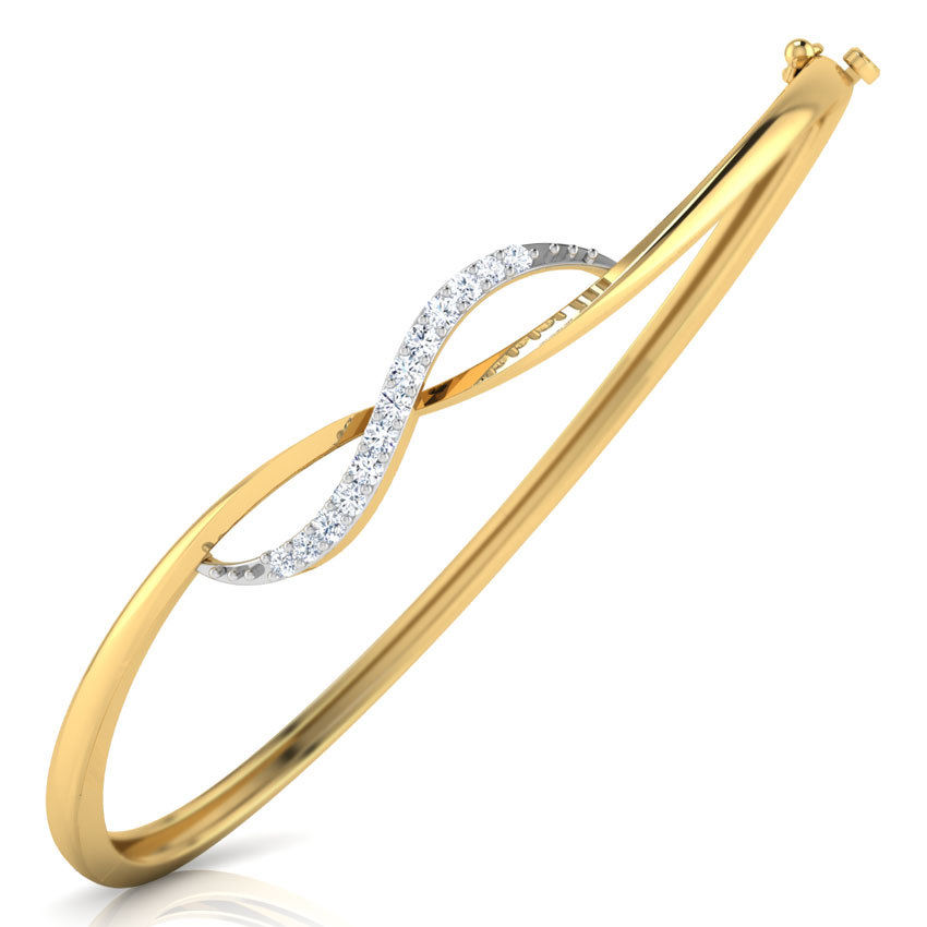 Infinity Curve Diamond Bracelet