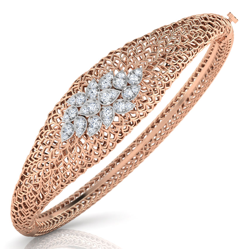 Wild Rhea Leaf Diamond Bracelet