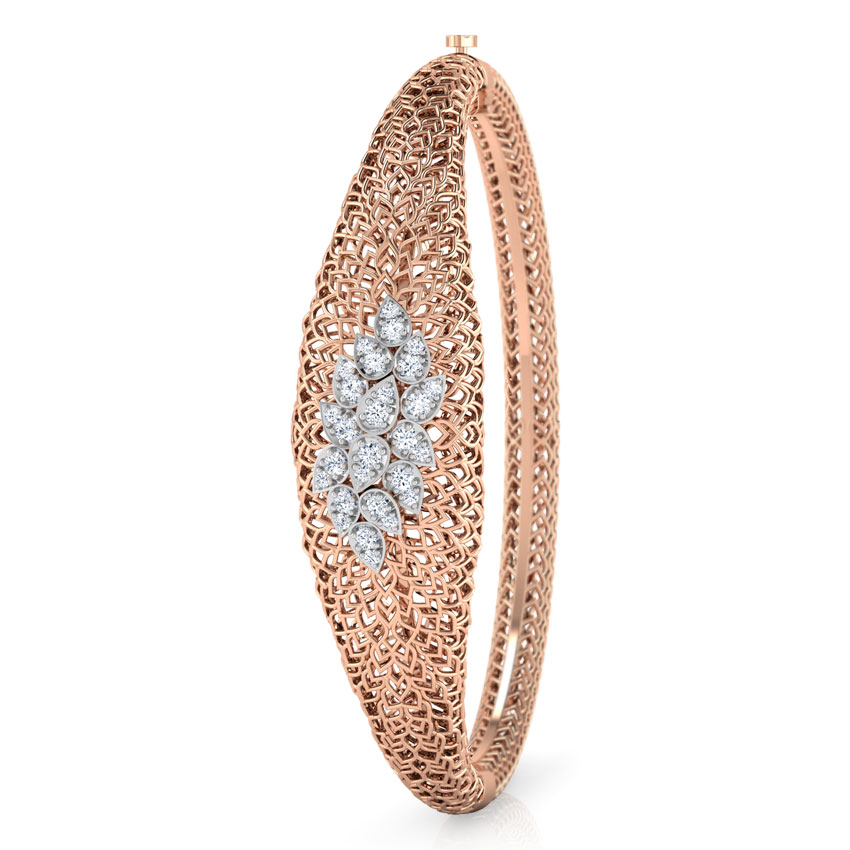 Wild Rhea Leaf Diamond Bracelet