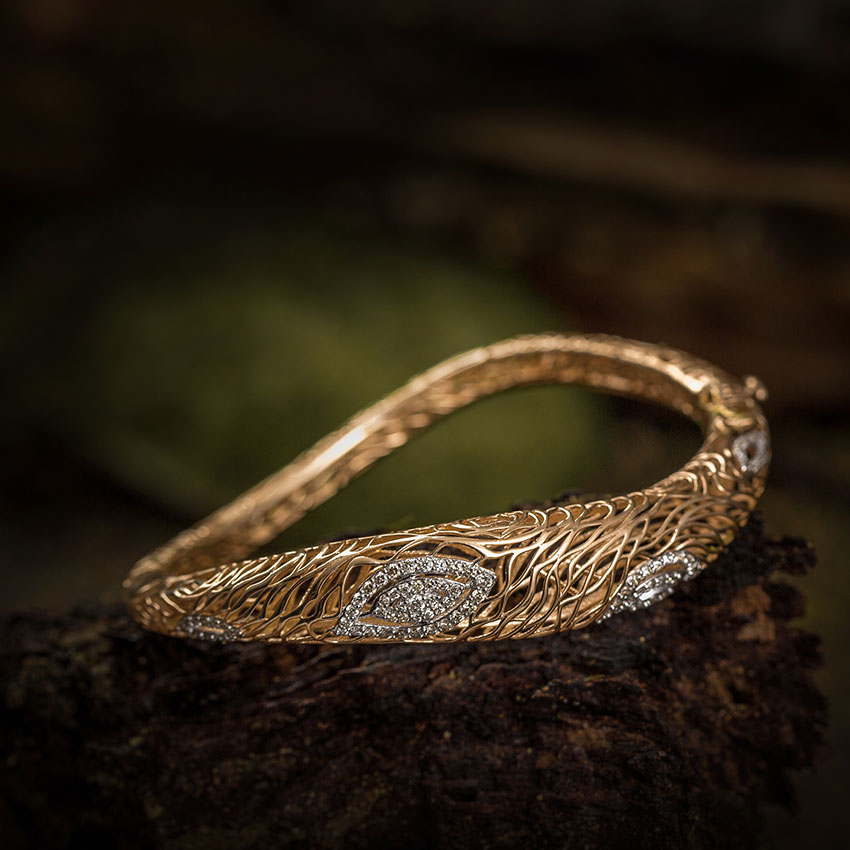 Batino Wood Grain Diamond Bracelet Batino Wood Grain Diamond Bracelet