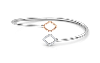 Duo Rhombus Diamond  Bracelet