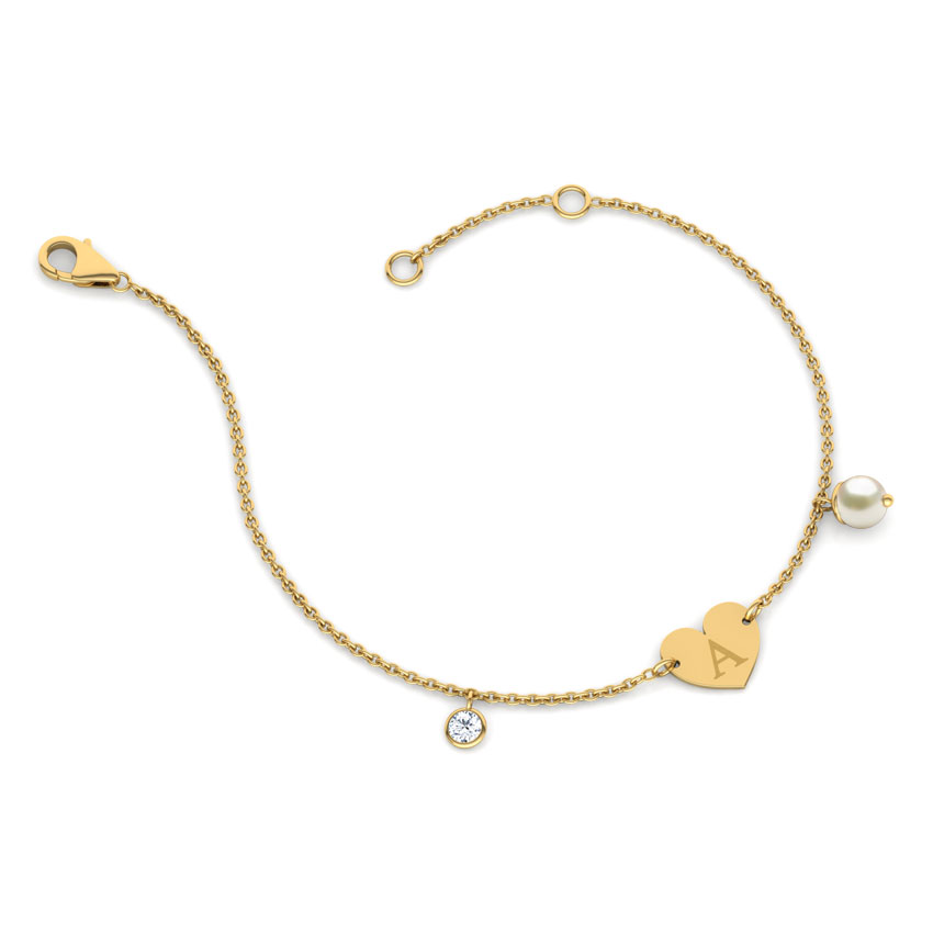 Alphabet A Pearl Bracelet Alphabet A Pearl Bracelet