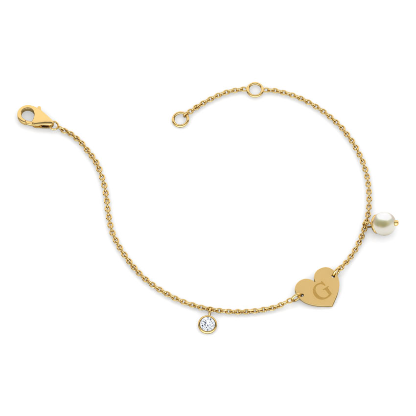 Alphabet G Pearl Bracelet Alphabet G Pearl Bracelet