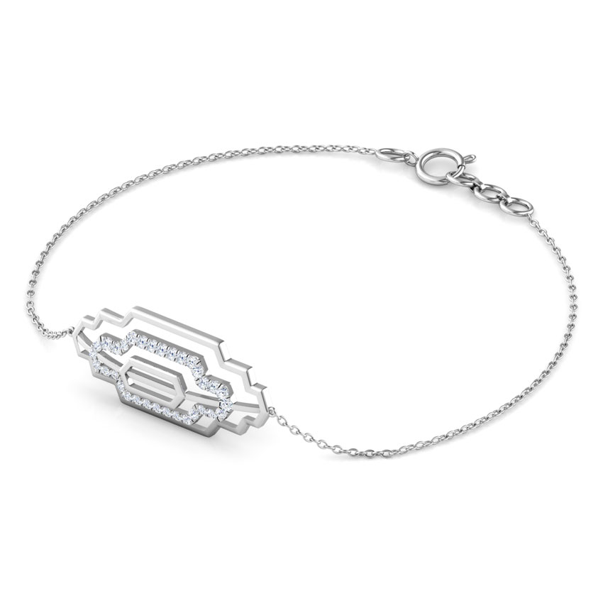 Metro Zigzag Diamond Bracelet