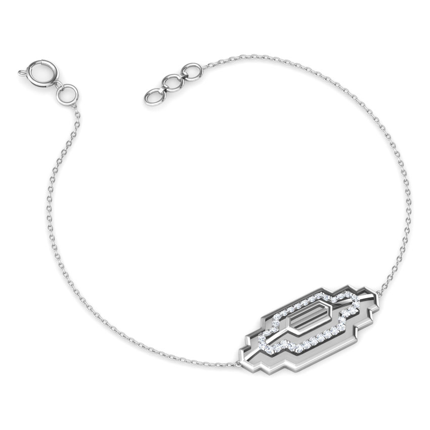 Metro Zigzag Diamond Bracelet
