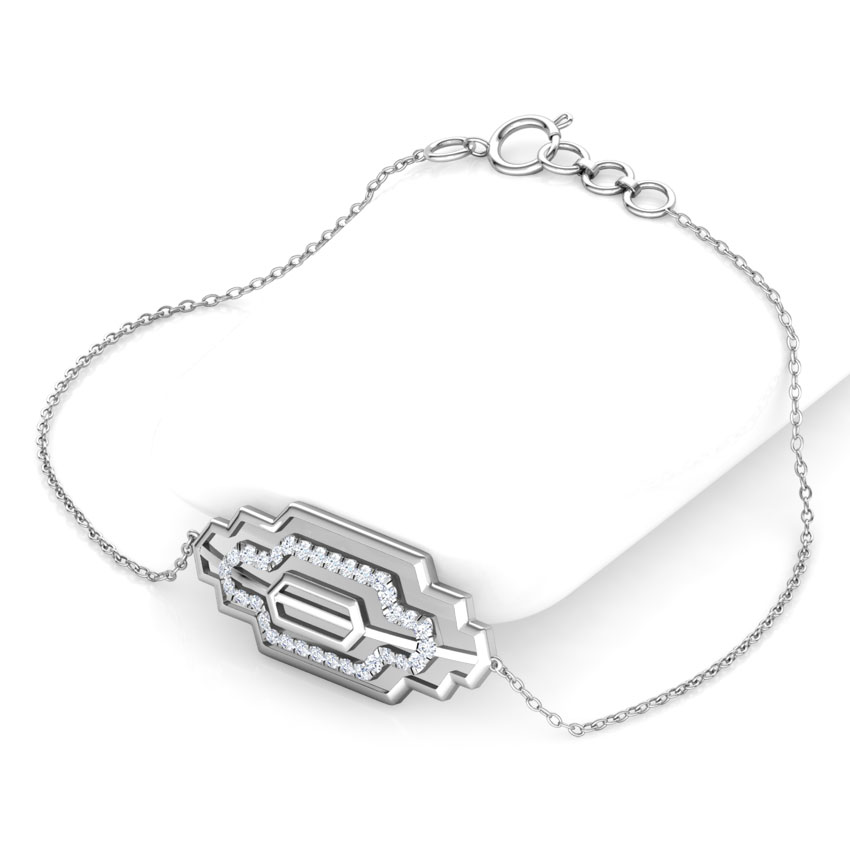 Metro Zigzag Diamond Bracelet