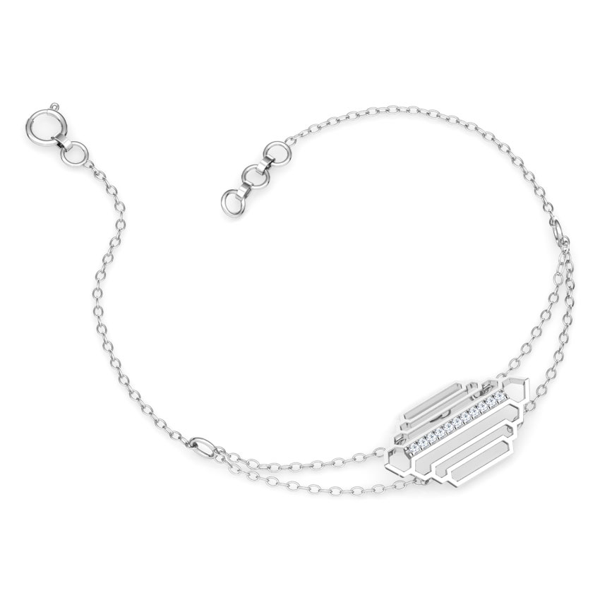 Regal Stepped Diamond Bracelet