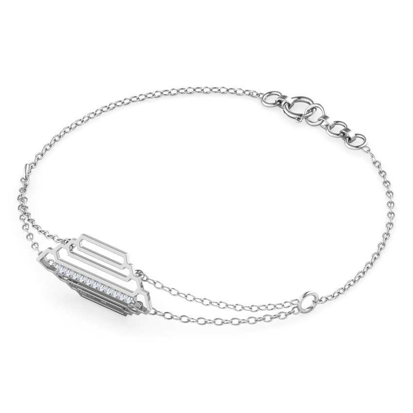 Regal Stepped Diamond Bracelet