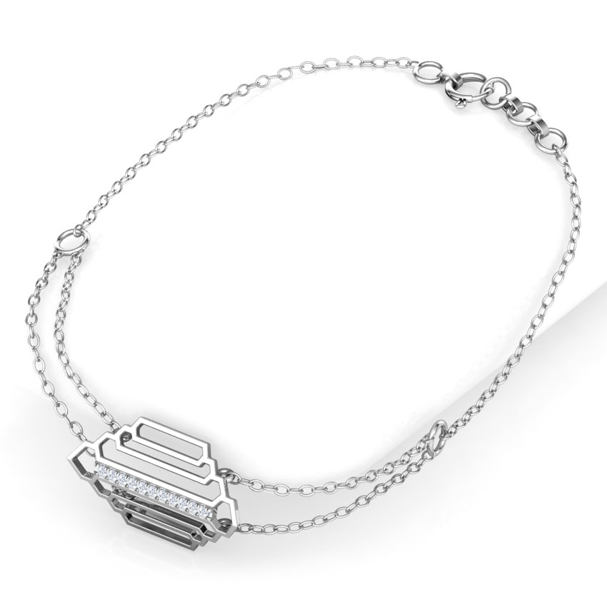 Regal Stepped Diamond Bracelet