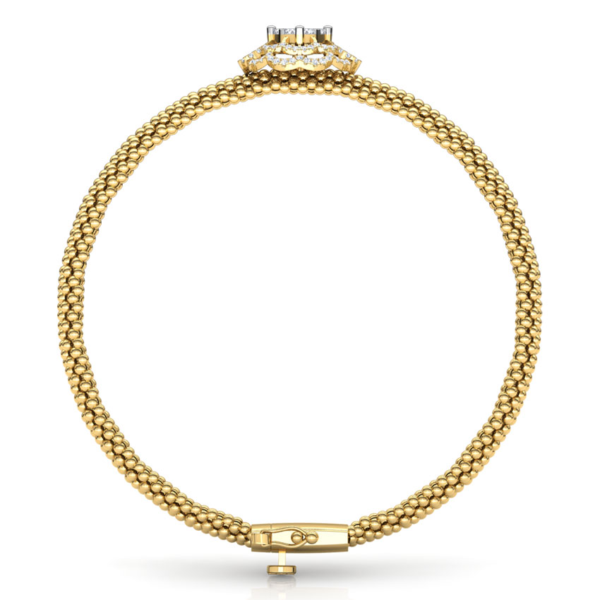 Granular Bloom Diamond Bracelet