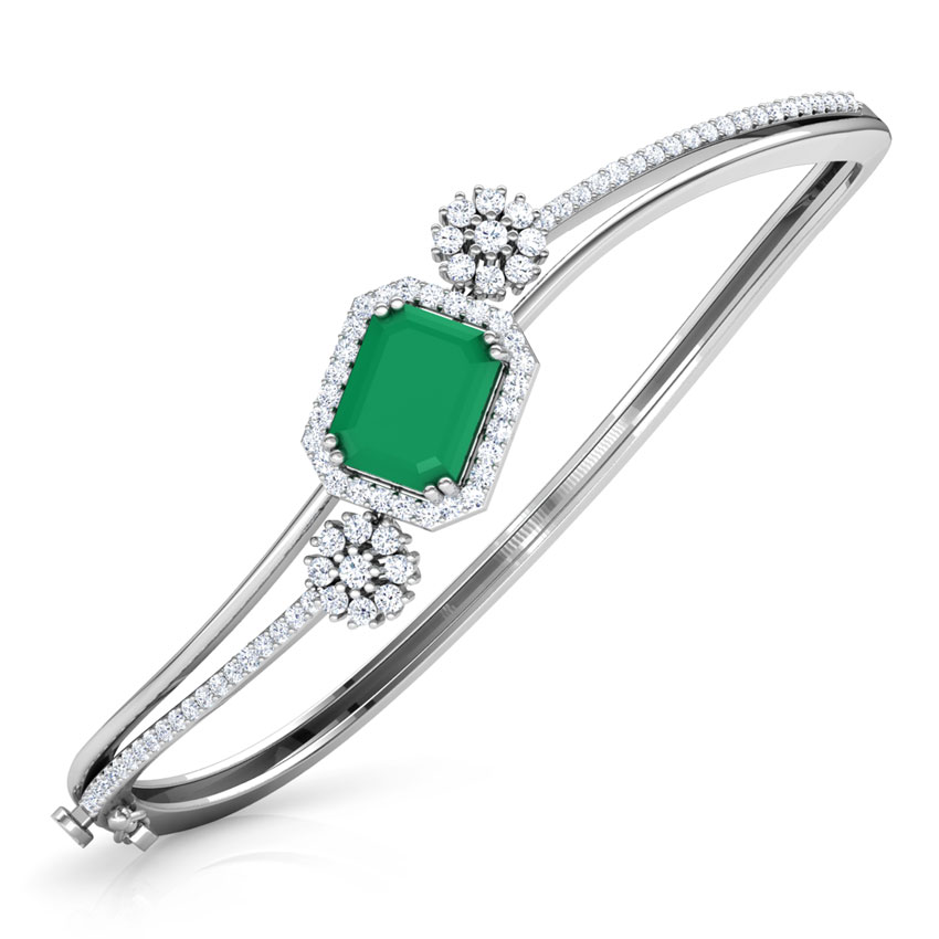 Dual Flower Gemstone Bracelet