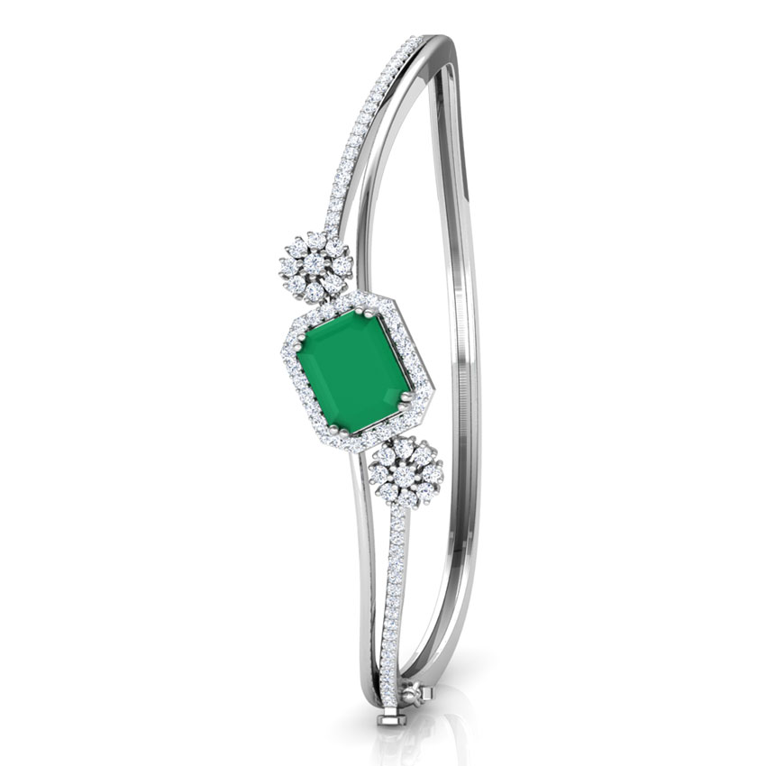 Dual Flower Gemstone Bracelet