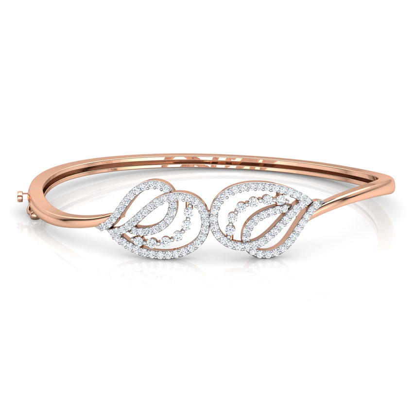 Shell Curve Diamond Bracelet
