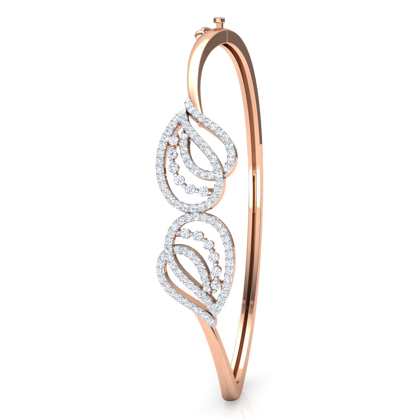 Shell Curve Diamond Bracelet