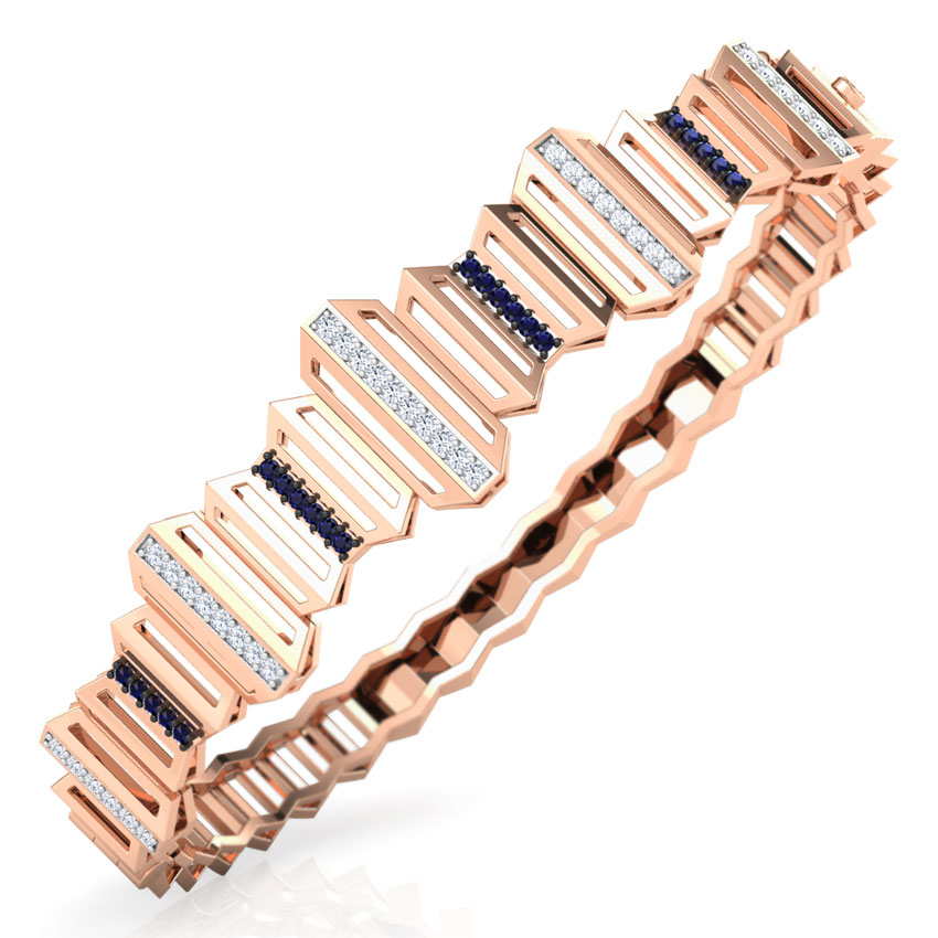Eros Graduating Zigzag Diamond Bracelet