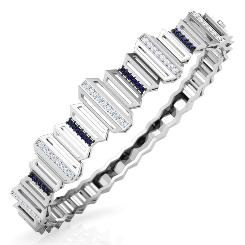 Eros Graduating Zigzag Diamond Bracelet