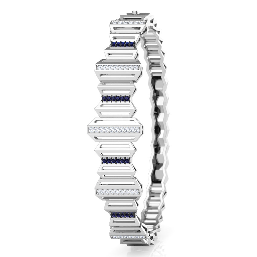 Eros Graduating Zigzag Diamond Bracelet