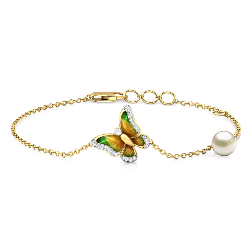 Delicate Pinion Gemstone Bracelet